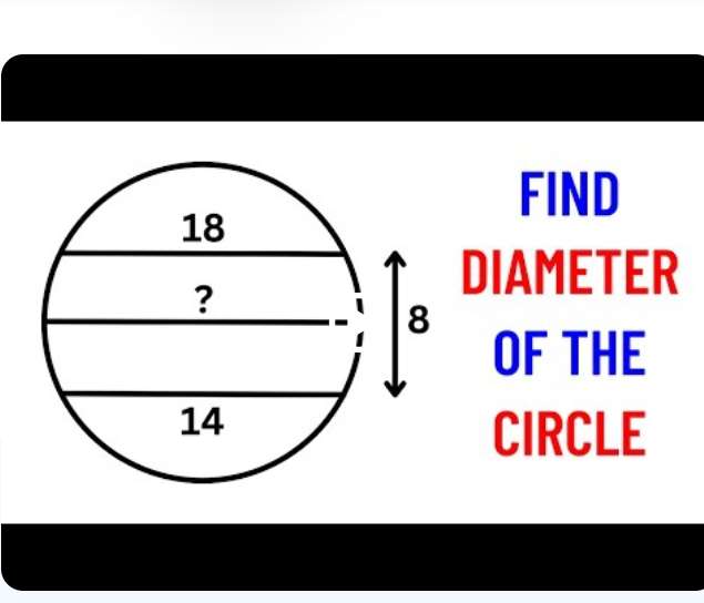 Calculating The Diameter of The Circle